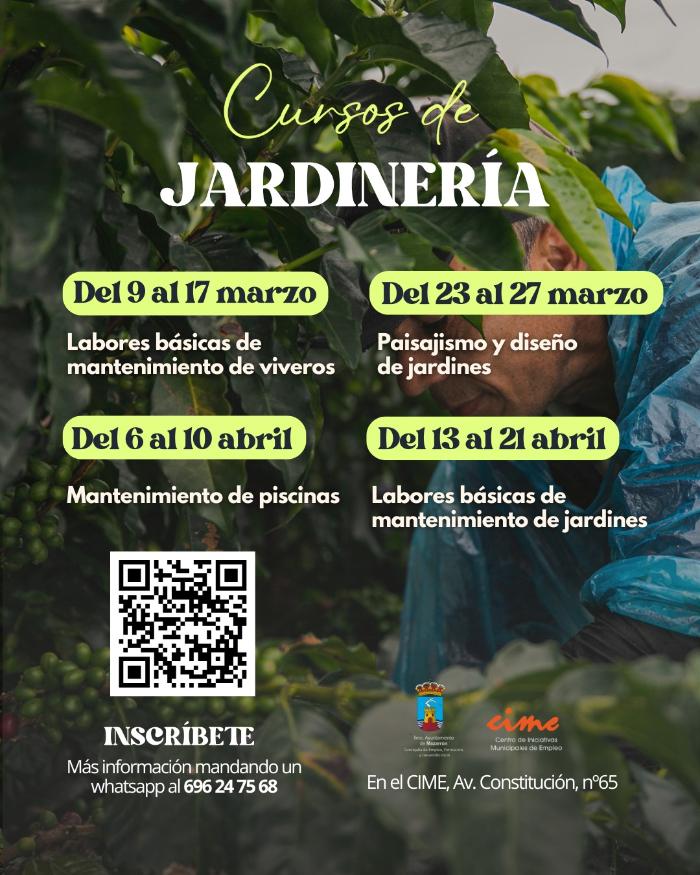 CURSOS DE JARDINER�A EN MAZARR�N  MARZO Y ABRIL